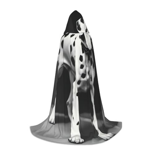 OXKGHHO Langer Umhang mit Dalmatiner-Druck, mit Kapuze, Vampir- und Halloween-Kostüme, perfekt für Rollenspiele und Partys OXKGHHO Langer Umhang mit Dalmatiner-Druck, mit Kapuze, Vampir- und Halloween-Kostüme, perfekt für Rollenspiele und Partys von OXKGHHO