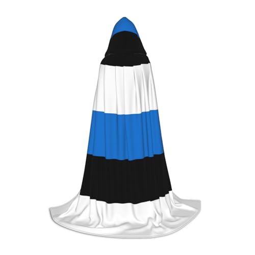 OXKGHHO Langer Umhang mit Estland-Flagge mit Kapuze, Vampir- und Halloween-Kostüme, perfekt für Rollenspiele und Partys OXKGHHO Langer Umhang mit Estland-Flagge mit Kapuze, Vampir- und Halloween-Kostüme, perfekt für Rollenspiele und Partys von OXKGHHO