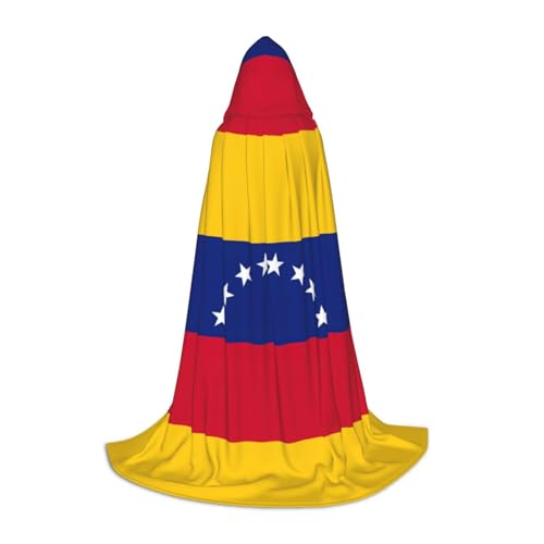OXKGHHO Langer Umhang mit Flagge von Venezuela, mit Kapuze, Vampir- und Halloween-Kostüme, perfekt für Rollenspiele und Partys OXKGHHO Langer Umhang mit Flagge von Venezuela, mit Kapuze, Vampir- und Halloween-Kostüme, perfekt für Rollenspiele und Partys von OXKGHHO
