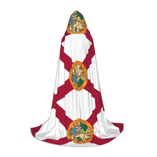 OXKGHHO Langer Umhang mit Florida-Flagge mit Kapuze, Vampir- und Halloween-Kostüme, perfekt für Rollenspiele und Partys OXKGHHO Langer Umhang mit Florida-Flagge mit Kapuze, Vampir- und Halloween-Kostüme, perfekt für Rollenspiele und Partys von OXKGHHO