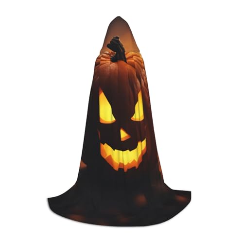 OXKGHHO Langer Umhang mit Halloween-Kürbis-Druck, mit Kapuze, Vampir- und Halloween-Kostüme, perfekt für Rollenspiele und Partys OXKGHHO Langer Umhang mit Halloween-Kürbis-Druck, mit Kapuze, Vampir- und Halloween-Kostüme, perfekt für Rollenspiele und Partys von OXKGHHO