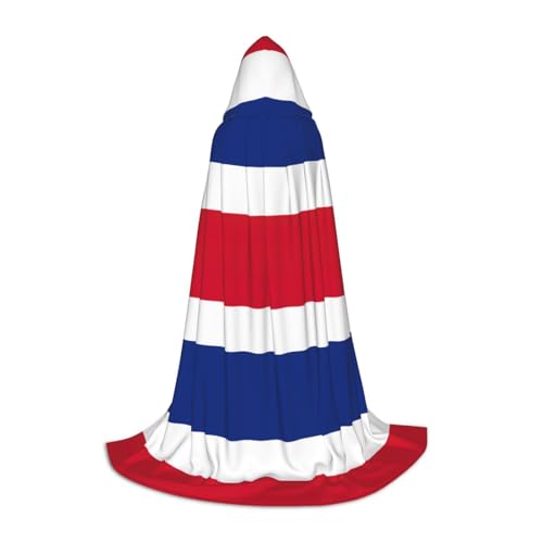 OXKGHHO Langer Umhang mit Kapuze, Motiv: Flagge von Costa Rica, Vampir- und Halloween-Kostüme, perfekt für Rollenspiele und Partys OXKGHHO Langer Umhang mit Kapuze, Motiv: Flagge von Costa Rica, Vampir- und Halloween-Kostüme, perfekt für Rollenspiele und Partys von OXKGHHO