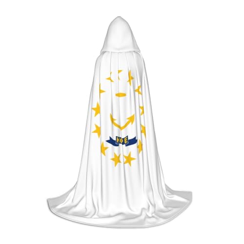 OXKGHHO Langer Umhang mit Kapuze, Motiv: Rhode Island Staatsflagge, Vampir- und Halloween-Kostüme, perfekt für Rollenspiele und Partys OXKGHHO Langer Umhang mit Kapuze, Motiv: Rhode Island Staatsflagge, Vampir- und Halloween-Kostüme, perfekt für Rollenspiele und Partys von OXKGHHO