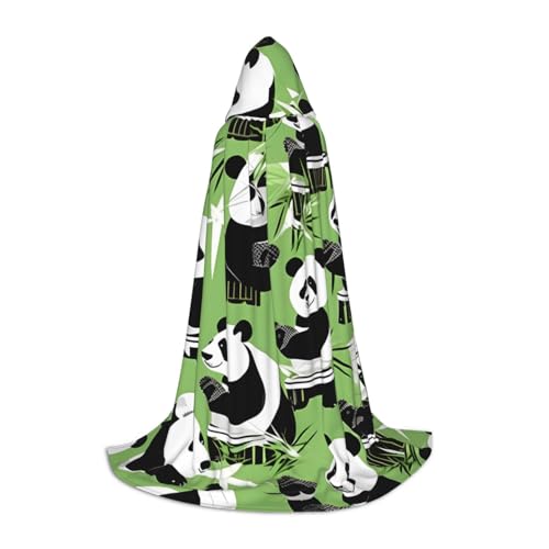 OXKGHHO Langer Umhang mit Kapuze, Panda-Druck, Vampir- und Halloween-Kostüme, perfekt für Rollenspiele und Partys OXKGHHO Langer Umhang mit Kapuze, Panda-Druck, Vampir- und Halloween-Kostüme, perfekt für Rollenspiele und Partys von OXKGHHO