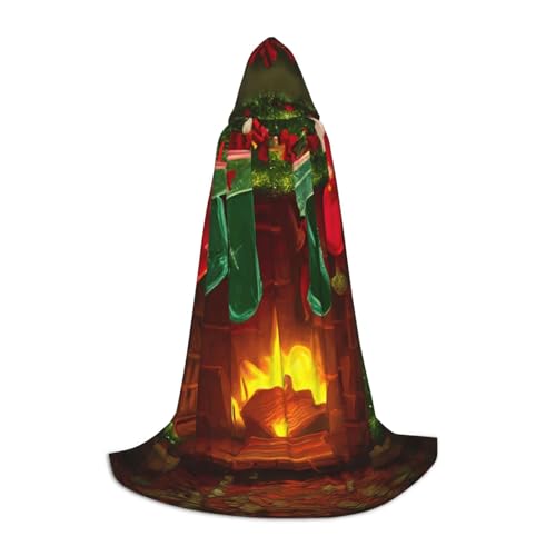 OXKGHHO Langer Umhang mit Kapuze, Vampir- und Halloween-Kostüme, perfekt für Rollenspiele und Partys von OXKGHHO