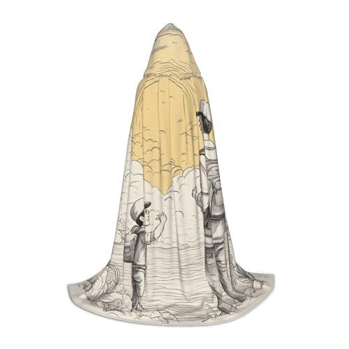 OXKGHHO Langer Umhang mit Kapuze, Vampir- und Halloween-Kostüme, perfekt für Rollenspiele und Partys OXKGHHO Langer Umhang mit Kapuze, Vampir- und Halloween-Kostüme, perfekt für Rollenspiele und Partys von OXKGHHO