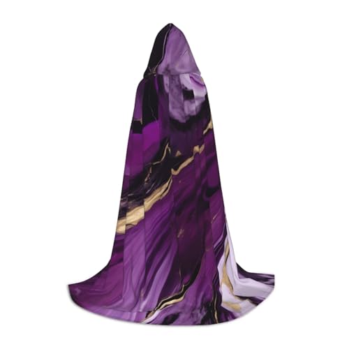 OXKGHHO Langer Umhang mit Kapuze, dunkelvioletter Textur, Marmor-Druck, Vampir- und Halloween-Kostüme, perfekt für Rollenspiele und Partys OXKGHHO Langer Umhang mit Kapuze, dunkelvioletter Textur, Marmor-Druck, Vampir- und Halloween-Kostüme, perfekt für Rollenspiele und Partys von OXKGHHO