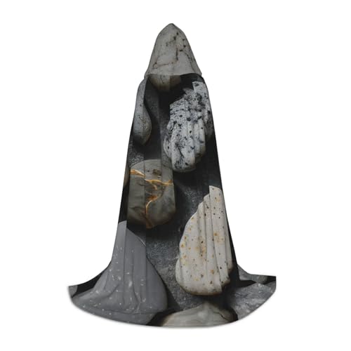 OXKGHHO Langer Umhang mit Kieselsteinmuster, mit Kapuze, Vampir- und Halloween-Kostüme, perfekt für Rollenspiele und Partys OXKGHHO Langer Umhang mit Kieselsteinmuster, mit Kapuze, Vampir- und Halloween-Kostüme, perfekt für Rollenspiele und Partys von OXKGHHO