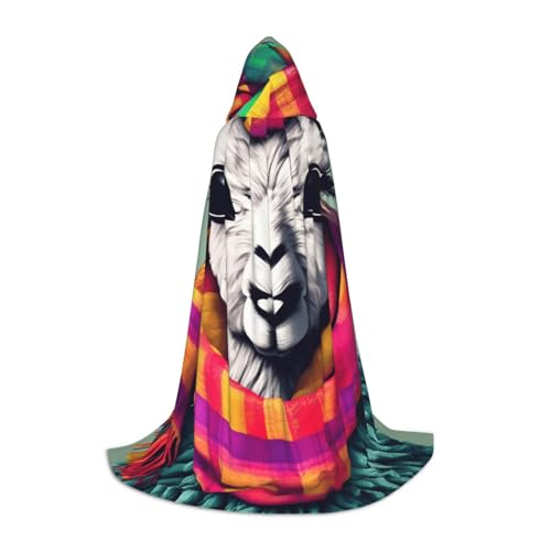 OXKGHHO Langer Umhang mit Lama im Schal, mit Kapuze, Vampir- und Halloween-Kostüme, perfekt für Rollenspiele und Partys OXKGHHO Langer Umhang mit Lama im Schal, mit Kapuze, Vampir- und Halloween-Kostüme, perfekt für Rollenspiele und Partys von OXKGHHO