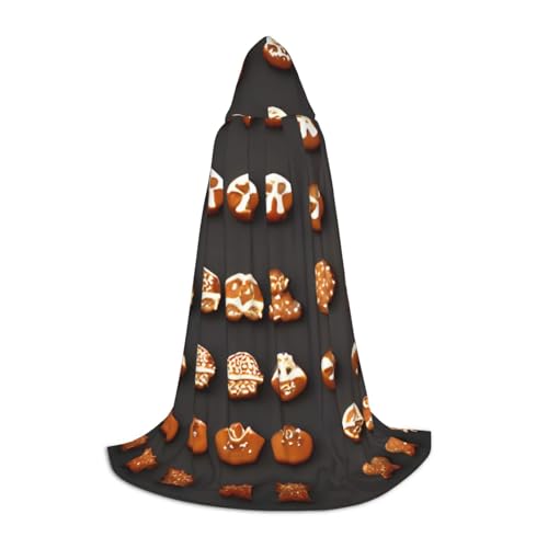 OXKGHHO Langer Umhang mit Lebkuchenkeksen, mit Kapuze, Vampir- und Halloween-Kostüme, perfekt für Rollenspiele und Partys OXKGHHO Langer Umhang mit Lebkuchenkeksen, mit Kapuze, Vampir- und Halloween-Kostüme, perfekt für Rollenspiele und Partys von OXKGHHO