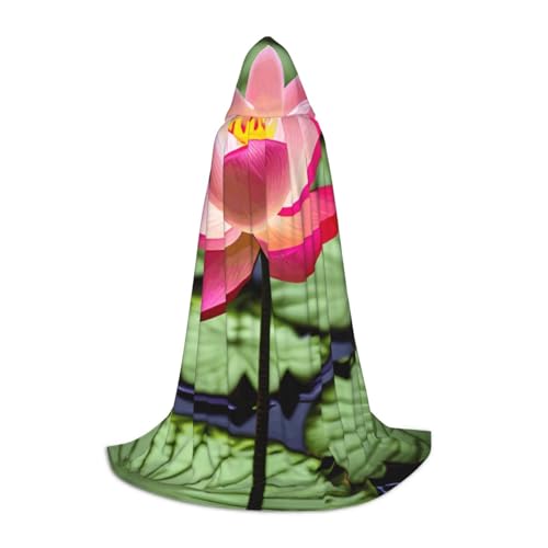 OXKGHHO Langer Umhang mit Lotusblumen-Druck, mit Kapuze, Vampir- und Halloween-Kostüme, perfekt für Rollenspiele und Partys OXKGHHO Langer Umhang mit Lotusblumen-Druck, mit Kapuze, Vampir- und Halloween-Kostüme, perfekt für Rollenspiele und Partys von OXKGHHO