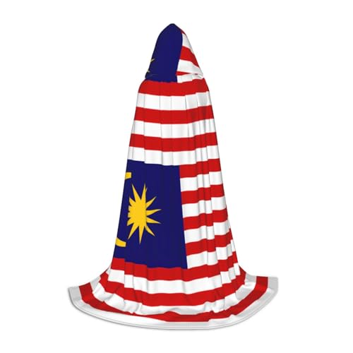 OXKGHHO Langer Umhang mit Malaysia-Flagge, mit Kapuze, Vampir- und Halloween-Kostüme, perfekt für Rollenspiele und Partys OXKGHHO Langer Umhang mit Malaysia-Flagge, mit Kapuze, Vampir- und Halloween-Kostüme, perfekt für Rollenspiele und Partys von OXKGHHO