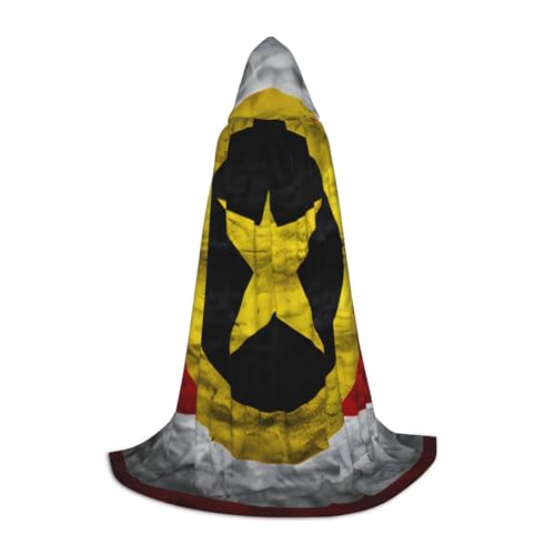 OXKGHHO Langer Umhang mit Maryland-Flagge, mit Kapuze, Vampir- und Halloween-Kostüme, perfekt für Rollenspiele und Partys von OXKGHHO
