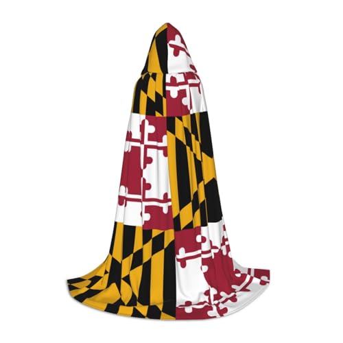 OXKGHHO Langer Umhang mit Maryland-Staatsflagge, mit Kapuze, Vampir- und Halloween-Kostüme, perfekt für Rollenspiele und Partys OXKGHHO Langer Umhang mit Maryland-Staatsflagge, mit Kapuze, Vampir- und Halloween-Kostüme, perfekt für Rollenspiele und Partys von OXKGHHO