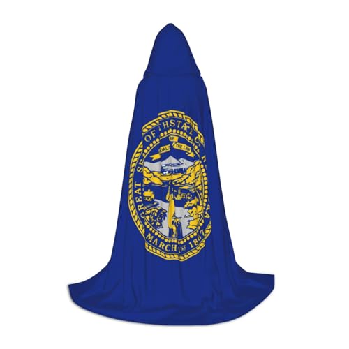 OXKGHHO Langer Umhang mit Nebraska-Flagge, mit Kapuze, Vampir- und Halloween-Kostüme, perfekt für Rollenspiele und Partys OXKGHHO Langer Umhang mit Nebraska-Flagge, mit Kapuze, Vampir- und Halloween-Kostüme, perfekt für Rollenspiele und Partys von OXKGHHO