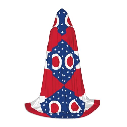 OXKGHHO Langer Umhang mit Ohio Staatsflagge und Kapuze, Vampir- und Halloween-Kostüme, perfekt für Rollenspiele und Partys OXKGHHO Langer Umhang mit Ohio Staatsflagge und Kapuze, Vampir- und Halloween-Kostüme, perfekt für Rollenspiele und Partys von OXKGHHO