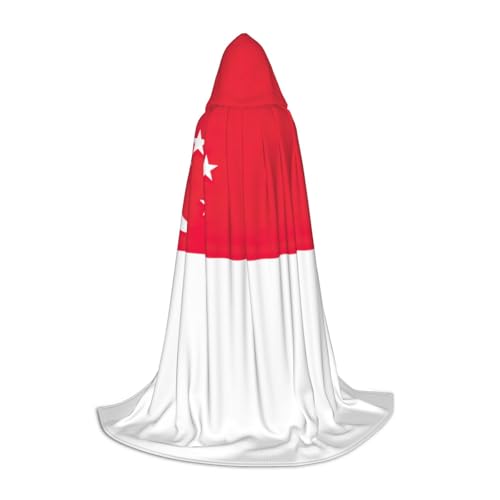 OXKGHHO Langer Umhang mit Singapur-Flagge, mit Kapuze, Vampir- und Halloween-Kostüme, perfekt für Rollenspiele und Partys OXKGHHO Langer Umhang mit Singapur-Flagge, mit Kapuze, Vampir- und Halloween-Kostüme, perfekt für Rollenspiele und Partys von OXKGHHO