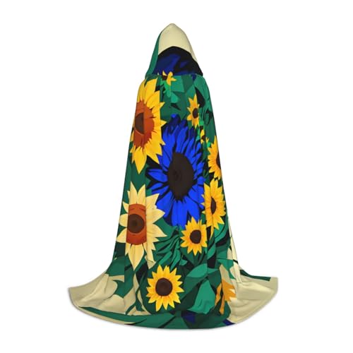 OXKGHHO Langer Umhang mit Sonnenblumenmuster, mit Kapuze, Vampir- und Halloween-Kostüme, perfekt für Rollenspiele und Partys OXKGHHO Langer Umhang mit Sonnenblumenmuster, mit Kapuze, Vampir- und Halloween-Kostüme, perfekt für Rollenspiele und Partys von OXKGHHO