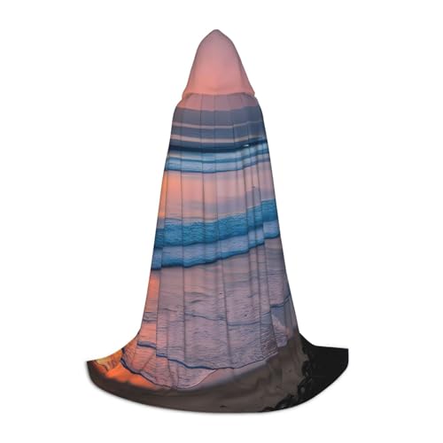 OXKGHHO Langer Umhang mit Sonnenuntergang und Strandaufdruck, mit Kapuze, Vampir- und Halloween-Kostüme, perfekt für Rollenspiele und Partys OXKGHHO Langer Umhang mit Sonnenuntergang und Strandaufdruck, mit Kapuze, Vampir- und Halloween-Kostüme, perfekt für Rollenspiele und Partys von OXKGHHO