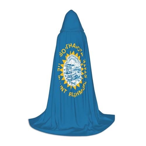 OXKGHHO Langer Umhang mit Süddakota-Flagge, mit Kapuze, Vampir- und Halloween-Kostüme, perfekt für Rollenspiele und Partys OXKGHHO Langer Umhang mit Süddakota-Flagge, mit Kapuze, Vampir- und Halloween-Kostüme, perfekt für Rollenspiele und Partys von OXKGHHO
