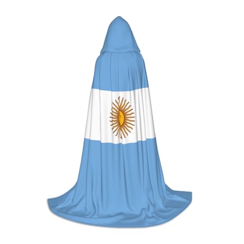 OXKGHHO Langer Umhang mit argentinischer Flagge, mit Kapuze, Vampir- und Halloween-Kostüme, perfekt für Rollenspiele und Partys OXKGHHO Langer Umhang mit argentinischer Flagge, mit Kapuze, Vampir- und Halloween-Kostüme, perfekt für Rollenspiele und Partys von OXKGHHO