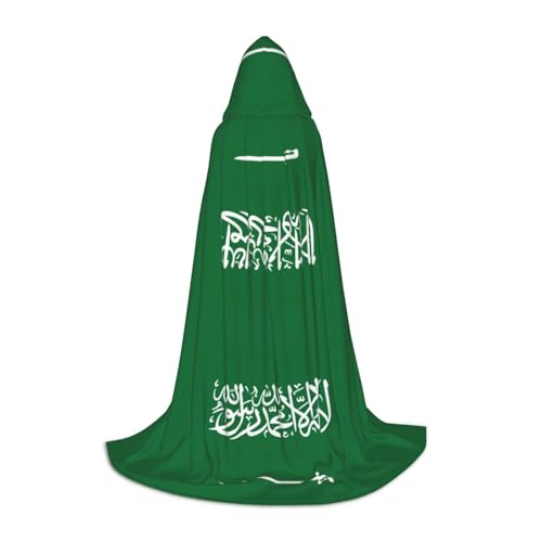 OXKGHHO Langer Umhang mit der Flagge Saudi-Arabiens mit Kapuze, Vampir- und Halloween-Kostüme, perfekt für Rollenspiele und Partys OXKGHHO Langer Umhang mit der Flagge Saudi-Arabiens mit Kapuze, Vampir- und Halloween-Kostüme, perfekt für Rollenspiele und Partys von OXKGHHO