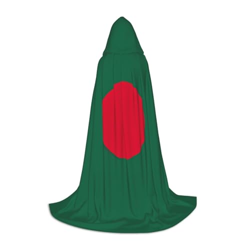 OXKGHHO Langer Umhang mit der Flagge von Bangladesch mit Kapuze, Vampir- und Halloween-Kostüme, perfekt für Rollenspiele und Partys OXKGHHO Langer Umhang mit der Flagge von Bangladesch mit Kapuze, Vampir- und Halloween-Kostüme, perfekt für Rollenspiele und Partys von OXKGHHO
