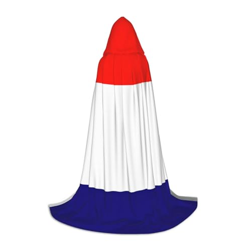 OXKGHHO Langer Umhang mit französischer Flagge, mit Kapuze, Vampir- und Halloween-Kostüme, perfekt für Rollenspiele und Partys OXKGHHO Langer Umhang mit französischer Flagge, mit Kapuze, Vampir- und Halloween-Kostüme, perfekt für Rollenspiele und Partys von OXKGHHO