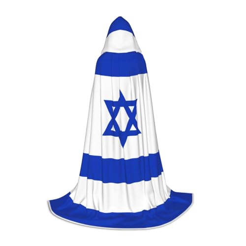 OXKGHHO Langer Umhang mit israelischer Flagge, mit Kapuze, Vampir- und Halloween-Kostüme, perfekt für Rollenspiele und Partys OXKGHHO Langer Umhang mit israelischer Flagge, mit Kapuze, Vampir- und Halloween-Kostüme, perfekt für Rollenspiele und Partys von OXKGHHO