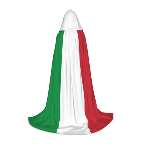 OXKGHHO Langer Umhang mit italienischer Flagge, mit Kapuze, Vampir- und Halloween-Kostüme, perfekt für Rollenspiele und Partys OXKGHHO Langer Umhang mit italienischer Flagge, mit Kapuze, Vampir- und Halloween-Kostüme, perfekt für Rollenspiele und Partys von OXKGHHO