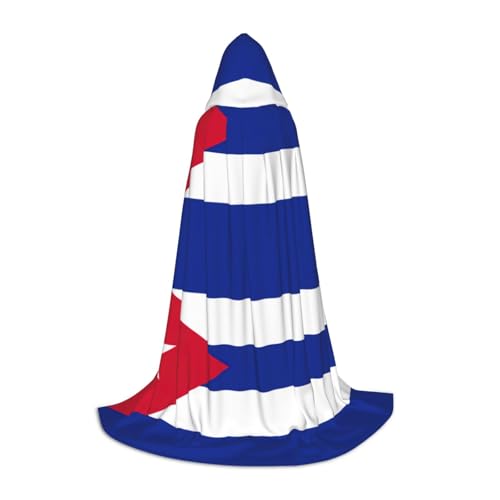 OXKGHHO Langer Umhang mit kubanischer Flagge, mit Kapuze, Vampir- und Halloween-Kostüme, perfekt für Rollenspiele und Partys OXKGHHO Langer Umhang mit kubanischer Flagge, mit Kapuze, Vampir- und Halloween-Kostüme, perfekt für Rollenspiele und Partys von OXKGHHO
