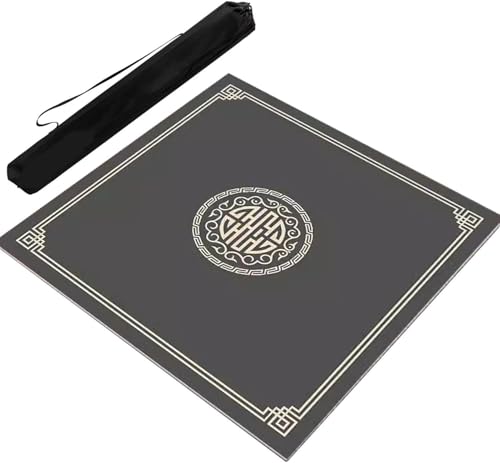 OXOLAMRIN Mahjong-Matte mit Tragetasche, Mehrfarbig, mehrere Größen(Dark Gray,47.24x47.24 in) von OXOLAMRIN