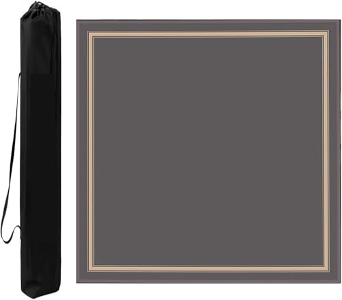 OXOLAMRIN Mahjong-Matte mit Tragetasche, Mehrfarbig, mehrere Größen(Gray,33.46x33.46in) von OXOLAMRIN