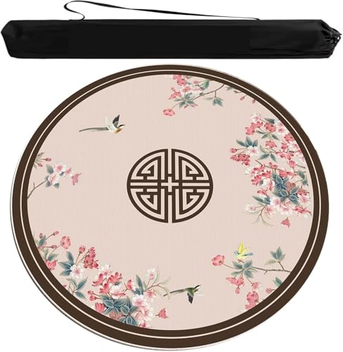OXOLAMRIN __PLACEHOLDER_BRAND_0__ Runde Mahjong-Matte, Tischdecke für Mahjong-Tisch, runde Mahjong-Tischmatte mit Tragetasche, rutschfest und geräuschlos, ideal für Reisen und Zuhause (Braun, 100 x OXOLAMRIN __PLACEHOLDER_BRAND_0__ Runde Mahjong-Matte, Tischdecke für Mahjong-Tisch, runde Mahjong-Tischmatte mit Tragetasche, rutschfest und geräuschlos, ideal für Reisen und Zuhause (Braun, 100 x von OXOLAMRIN
