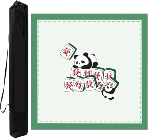 OXOLAMRIN Quadratische Mahjong-Matte Grün 27,56-39,37 Zoll(Green-5,27.56x27.56in) von OXOLAMRIN