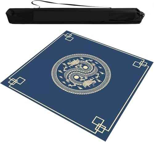 OXOLAMRIN Quadratische Multi-Game-Tischmatte, 2er-Pack, Mehrfarbig, mehrere Größen(Blue,23.62x23.62in) von OXOLAMRIN