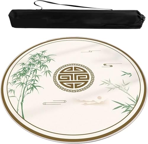 Runde Tischabdeckung for Mahjong-Poker-Domino-Brettspiele, rutschfest, geräuschreduzierender Tischschutz, Rückseite aus Polyester-Gummi, mit Tragetasche, Beige, mehrere Größen(Beige-2,27.56x27.56 in) Runde Tischabdeckung for Mahjong-Poker-Domino-Brettspiele, rutschfest, geräuschreduzierender Tischschutz, Rückseite aus Polyester-Gummi, mit Tragetasche, Beige, mehrere Größen(Beige-2,27.56x27.56 in) von OXOLAMRIN