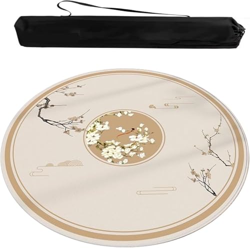 Runde Tischabdeckung for Mahjong-Poker-Domino-Brettspiele, rutschfest, geräuschreduzierender Tischschutz, Rückseite aus Polyester-Gummi, mit Tragetasche, Beige, mehrere Größen(Beige-3,23.62x23.62 in) Runde Tischabdeckung for Mahjong-Poker-Domino-Brettspiele, rutschfest, geräuschreduzierender Tischschutz, Rückseite aus Polyester-Gummi, mit Tragetasche, Beige, mehrere Größen(Beige-3,23.62x23.62 in) von OXOLAMRIN
