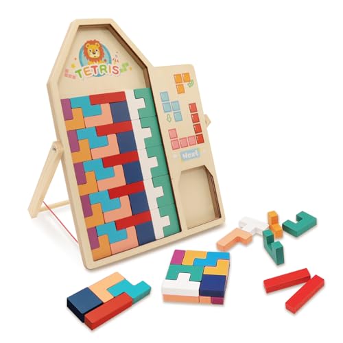OYIWINMI 3D Tetris Holzspiel,Montessori Spielzeug ab 4 Jahre,Bausteine Holz,Fördert das räumliche Vorstellungsvermögen und logische Denken von Kindern OYIWINMI 3D Tetris Holzspiel,Montessori Spielzeug ab 4 Jahre,Bausteine Holz,Fördert das räumliche Vorstellungsvermögen und logische Denken von Kindern von OYIWINMI