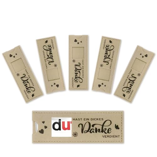 OYIWINMI 6PCS dankeschön geschenke klein, abschiedsgeschenk erzieherin, kleines danke geschenk, kollegen geschenk, Du hast ein dickes Danke verdient Geschenke (Einheitsgröße Khaki) von OYIWINMI