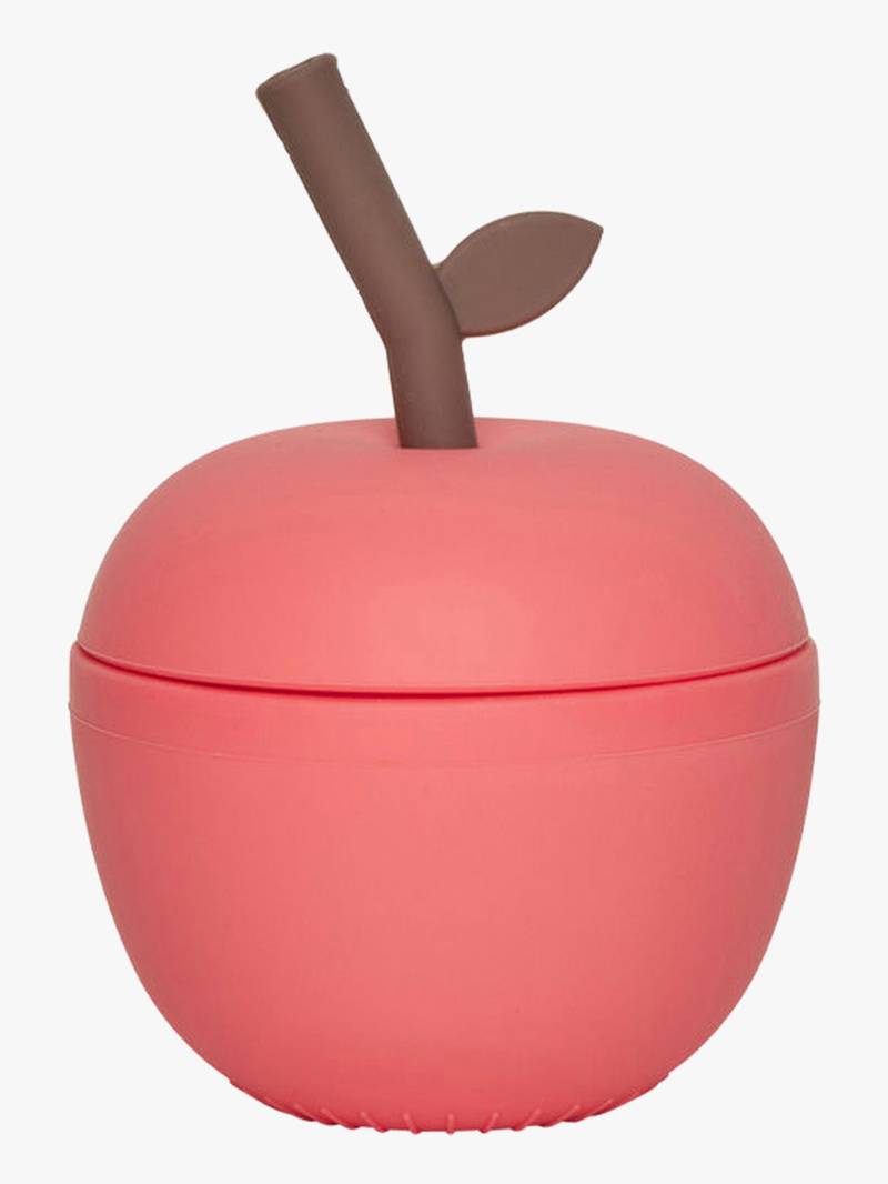 OYOY Apple Trinkhalmbecher, Cherry Red von OYOY
