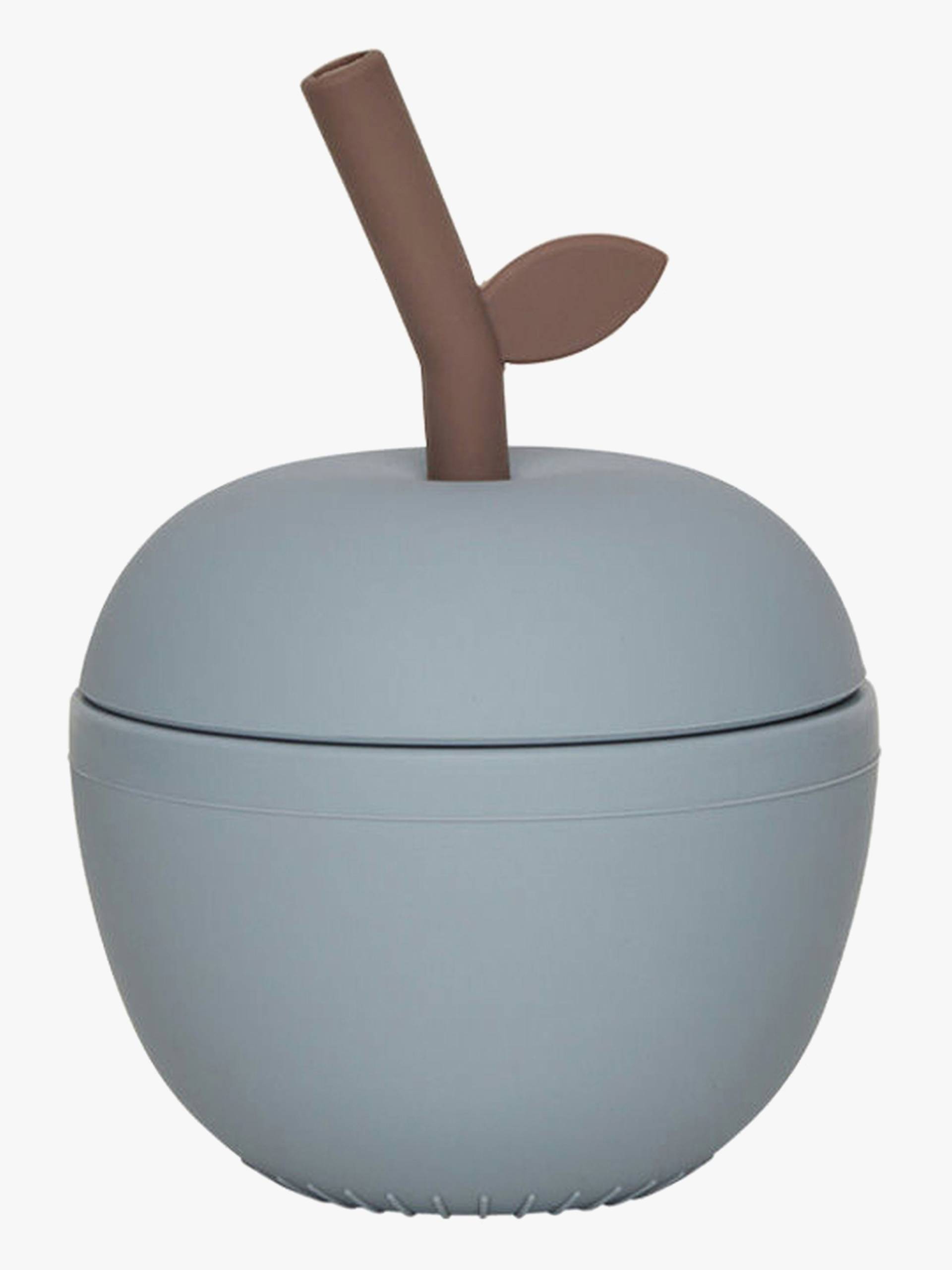 OYOY Apple Trinkhalmbecher, Dusty Blue von OYOY