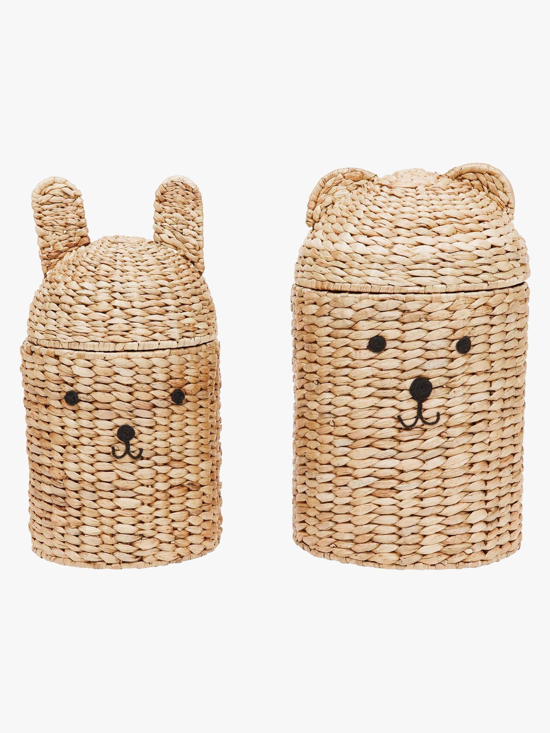 OYOY Bear &  Rabbit Aufbewahrungskorb 2er-Pack, Nature von OYOY
