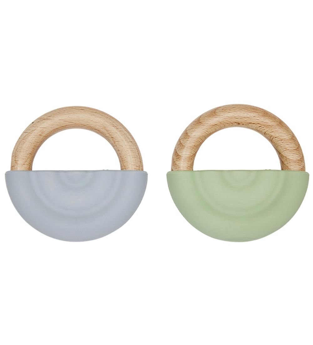 OYOY Beißring - Rainbow Beißring - 2er-Pack - Dusty Blue/Green - OYOY - One Size - Beißringe OYOY Beißring - Rainbow Beißring - 2er-Pack - Dusty Blue/Green - OYOY - One Size - Beißringe von OYOY