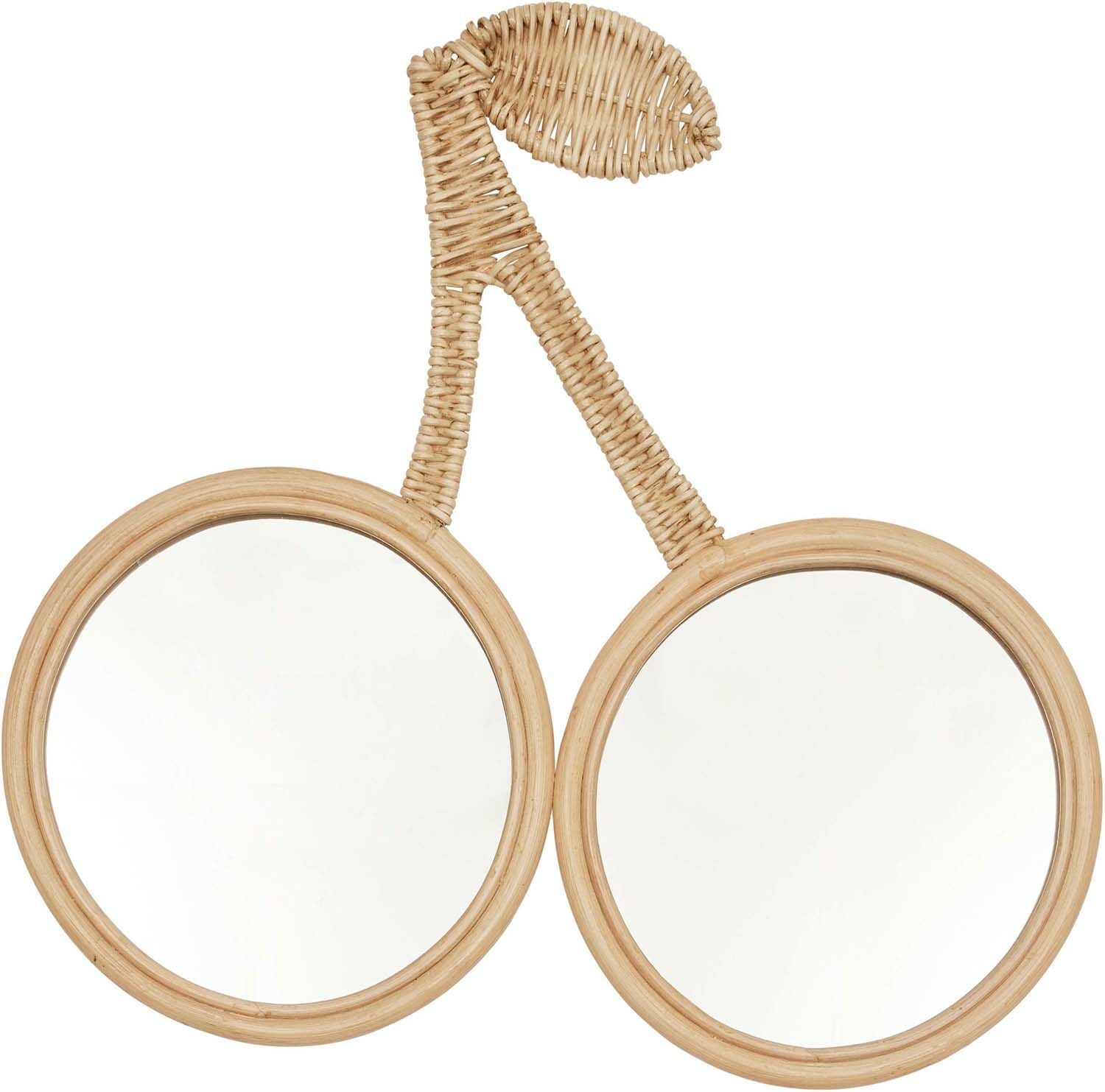 OYOY Cherry Rattan Wandspiegel, Nature OYOY Cherry Rattan Wandspiegel, Nature von OYOY