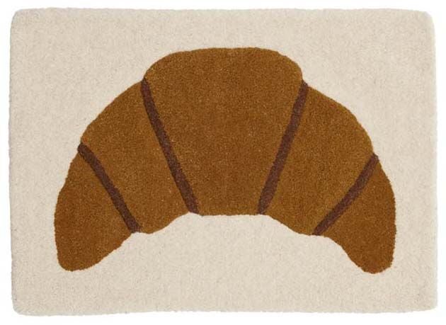 OYOY Croissant Tufted Miniature Teppich, Brown von OYOY