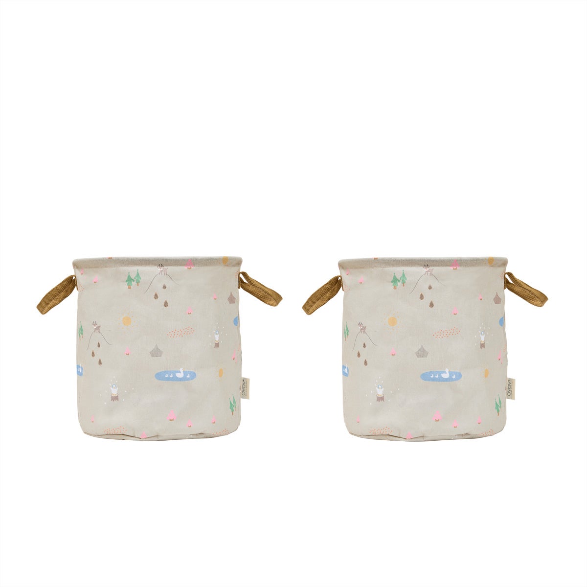 OYOY Deer & Duck Aufbewahrungskörbe Medium 2er-Pack OYOY Deer & Duck Aufbewahrungskörbe Medium 2er-Pack von OYOY