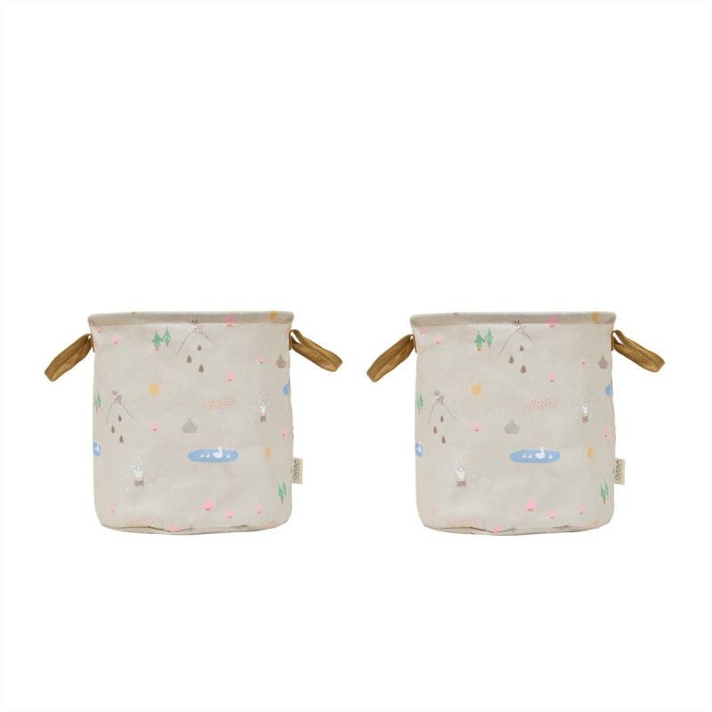 OYOY Deer &  Duck Aufbewahrungskörbe Medium 2er-Pack von OYOY