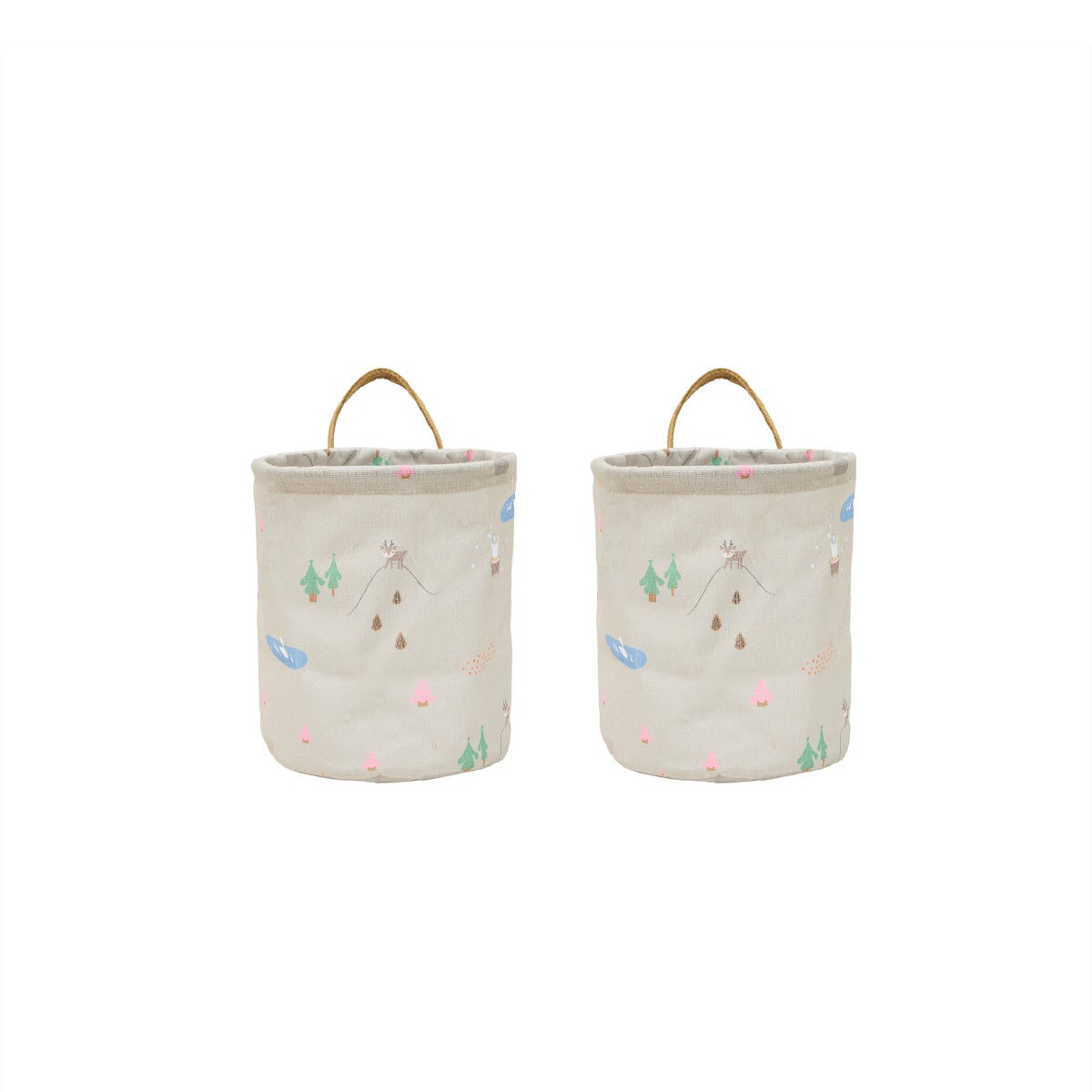 OYOY Deer & Duck Aufbewahrungskörbe Small 2er-Pack OYOY Deer & Duck Aufbewahrungskörbe Small 2er-Pack von OYOY