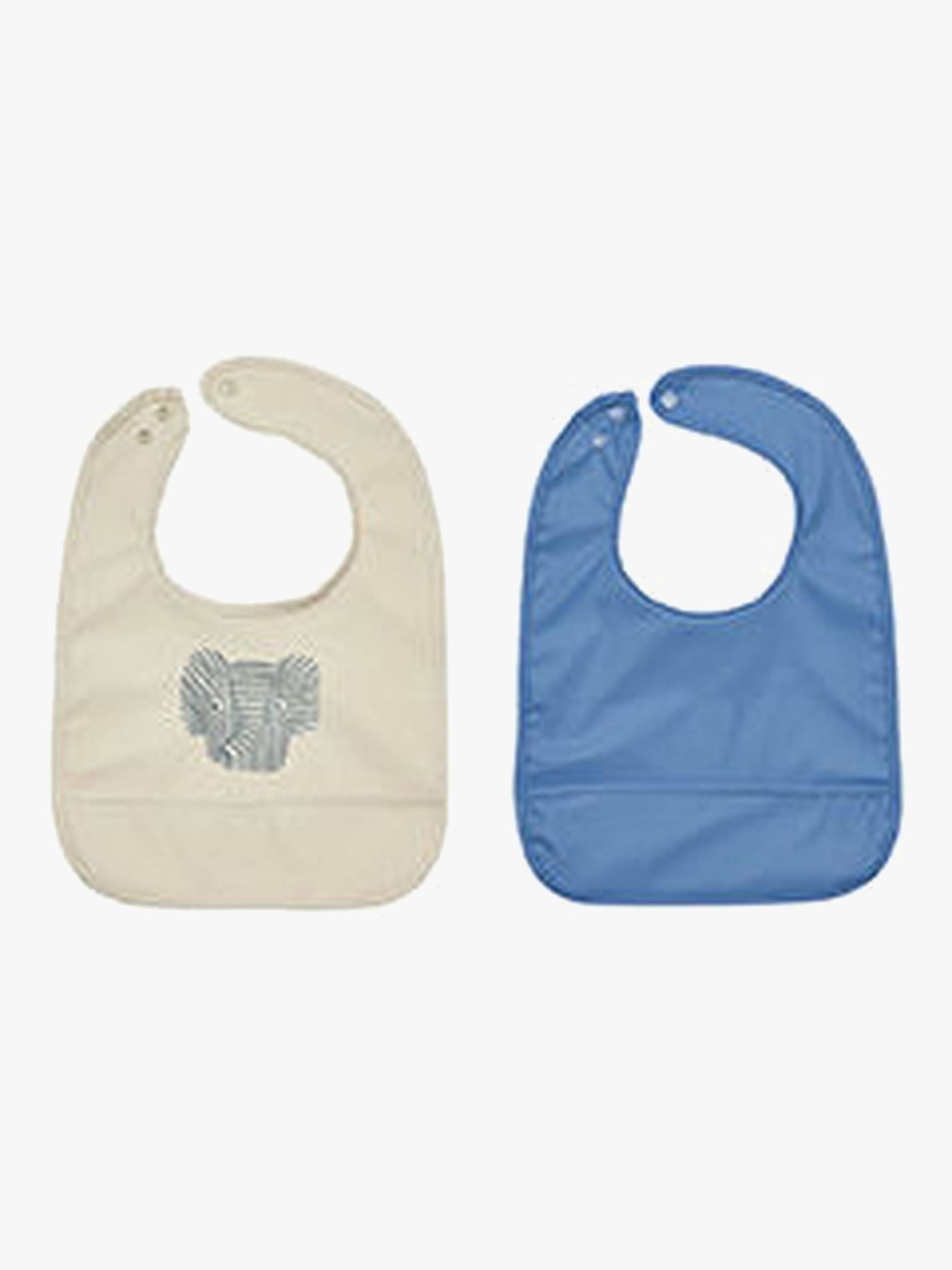 OYOY Erik Elefant Lätzchen 2er-Pack, Beige/Blue OYOY Erik Elefant Lätzchen 2er-Pack, Beige/Blue von OYOY